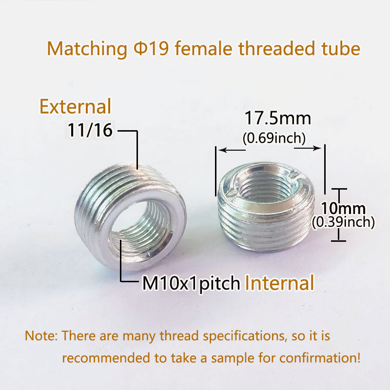 Internal and external thread reducer Thread Adapters Sleeve Reducing Nut,  Screw Conversion Nut Threaded Tube Coupler Connector Pipe Fitting