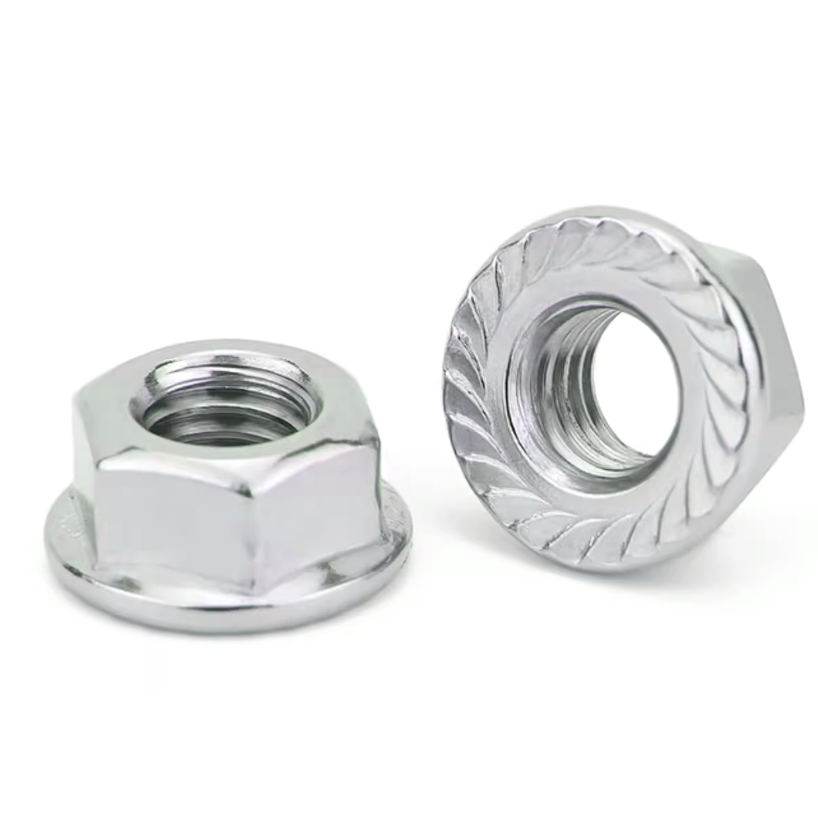 Flange Lock Nuts Carbon Steel  Flanged nuts