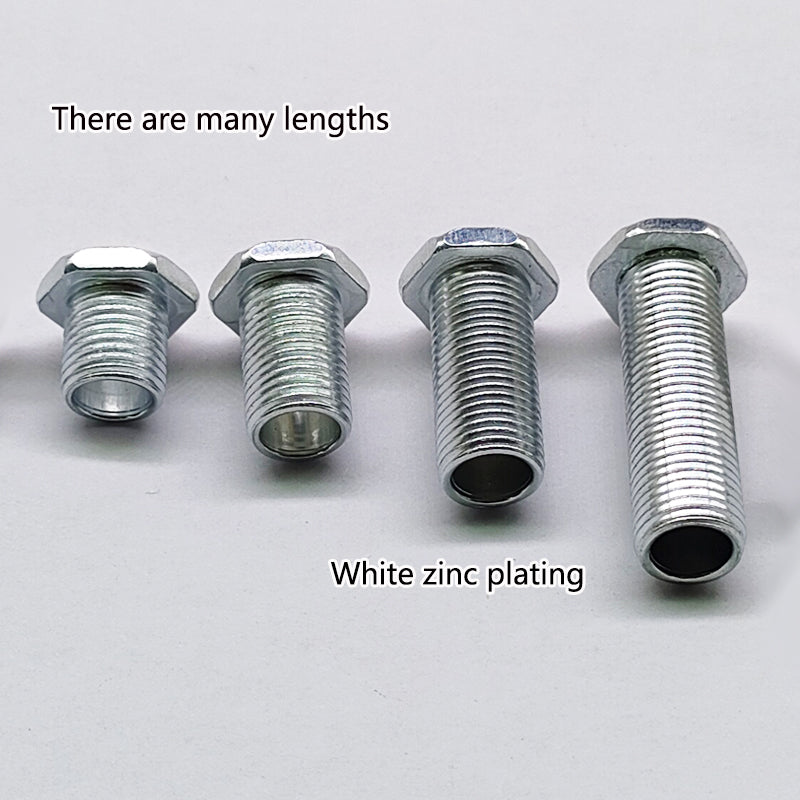 M10x1 Thread  Hex Hollow Bolts Hexagon Hollow Screw Bolts,Through Hole Bolt Chandelier Fasteners