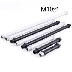 M10 double heads threaded tube Pipe Nipple Threaded on Both Ends  tube rod Lamp Straight Downrods and Stems