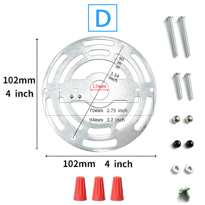 Universal Light Fixture Mounting Bracket  Steel Round Light Crossbar, Mounting Bracket for Wall Light, Ceiling Light, Chandelier