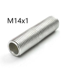 M14x1 threaded hollow pipe coarse thread tube stem, Center hole to pass wires through